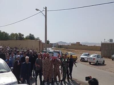تشییع پیکر شهیده «پریسا راه‌روسنقری» در تاکستان