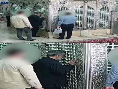 آخرین زیارت سردار حاجی‌زاده در حرم شاهچراغ(ع)