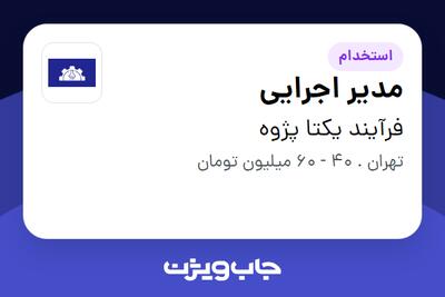 استخدام مدیر اجرایی در فرآیند یکتا پژوه