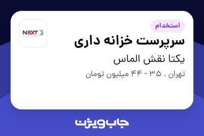 استخدام سرپرست خزانه داری - خانم در یکتا نقش الماس