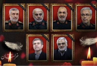 پیکرهای مطهر فرماندهان شهید تجاوز وحشیانه رژیم صهیونیستی شنبه تشییع می شود
