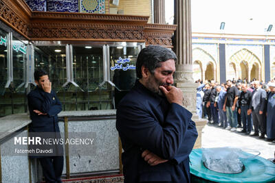 پیکر مطهر سه شهید همدانی با حضور مسئولان، فرماندهان، خانواده معظم شهدا