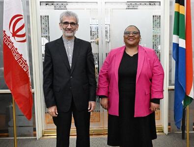 دیدار سفیر ایران در پرتوریا با رئیس مجلس ملی آفریقای جنوبی