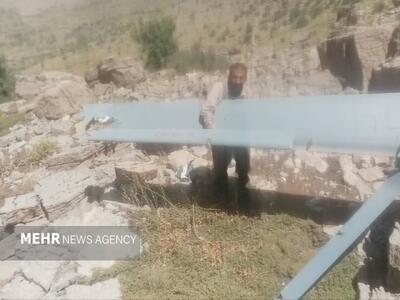 لرستان شکارگاه «هرمس»‌؛ مردم لاشه پهپاد صهیونی را پیدا کردند+ عکس