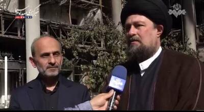 عکس| بازدید سیدحسن خمینی از ساختمان صداوسیما | رویداد24