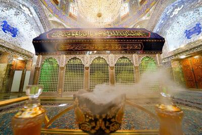 عکس | ضریح مطهر علوی سیاه‌پوش شد
