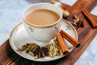 طرز تهیه چای ماسالا با شیر نارگیل
