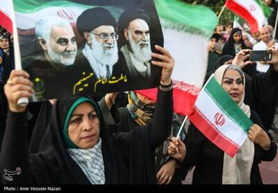 تجمع مردمی در حمایت از نیرو‌های مسلح - کرمانشاه و قزوین- عکس استانها تسنیم | Tasnim