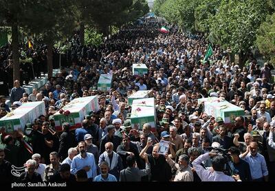 تشییع باشکوه شهدای پاسدار حمله صهیونیستی در پایتخت مقاومت جهان اسلام- عکس صفحه استان تسنیم | Tasnim