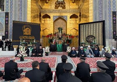 برگزاری آیین   اذن عزای سیدالشهدا   در حرم رضوی - تسنیم
