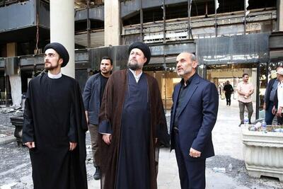 سیدحسن خمینی در بازدید از ساختمان صداوسیما: همه ما سرباز جمهوری اسلامی هستیم