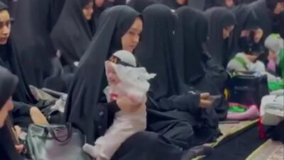 همایش بزرگ شیرخوارگان حسینی در حرم حضرت معصومه