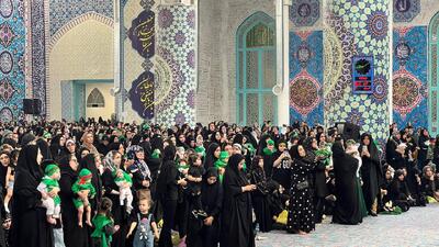 اجتماع شیرخوارگان حسینی در مصلای کرج برگزار شد