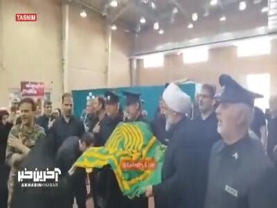 حضور خدام حرم مطهر رضوی در معراج شهدای بهشت زهرا
