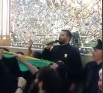 شعر خوانی خدام حرم امام رضا(ع) برای شهید طهرانچی