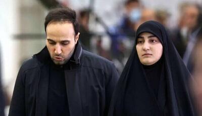 عکس/ حضور فرزندان شهید سلیمانی در تشییع شهدای اقتدار