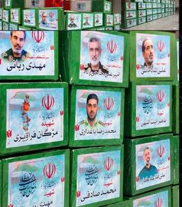 محافظ شهید طهرانچی همچنان ایستاده در کنار پیکرها +عکس