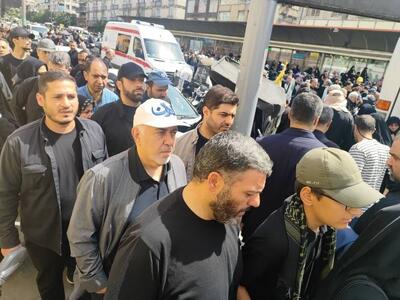 عکس/ محمدجواد ظریف در مراسم تشییع شهدای اقتدار تهران | اقتصاد24