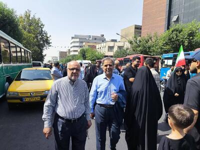 عکس/ حضور بیژن زنگنه و عباس آخوندی در مراسم تشییع پیکر شهدا | اقتصاد24