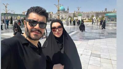خبر روز | عکس جدید پیمان طالبی مجری این روزای تلویزیون به همراه همسرش | گلی شی