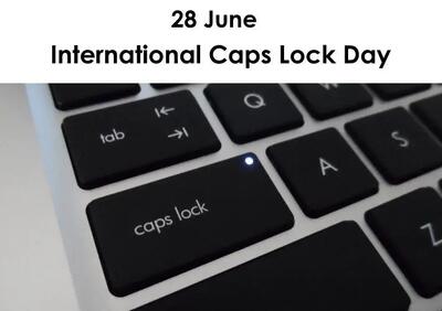 ۲۸ ژوئن روز جهانی کلید کپس لاک (Caps Lock) است
