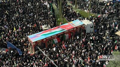 گزارش تصویری/ تشییع پیکر ۶۰ شهید اقتدار در تهران-۱