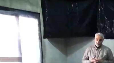 لحظه انفجار حین سخنرانی حاج قاسم سلیمانی