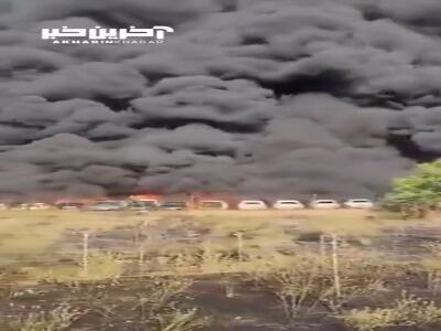 آتش‌سوزی در مادرید ۳۰ دستگاه خودرو را طعمه حریق کرد