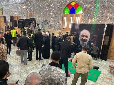 پیکر شهیدان سلامی و شانه‌ئی در حرم حضرت عبدالعظیم حسنی (ع) به خاک سپرده شد | تصاویر