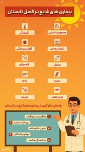 اینفوابناک | بیماری‌های شایع در فصل تابستان
