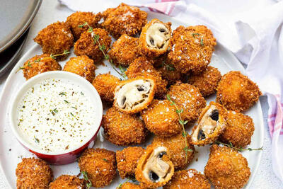 طرز تهیه قارچ سوخاری به سبک حرفه‌ای رستوران‌های لوکس + ویدئو