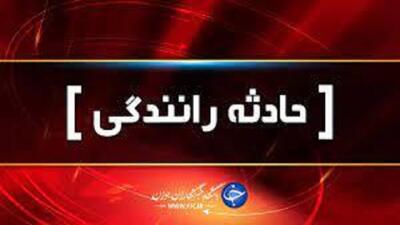 یک کشته و ۸ مصدوم در سانحه رانندگی استان قزوین 