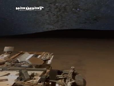 آسمان شگفت انگیز شب مریخ