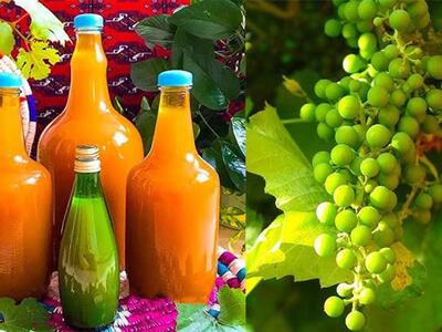 طرز تهیه آبغوره خانگی سالم ، بهداشتی و نکات مهم نگهداری آن!