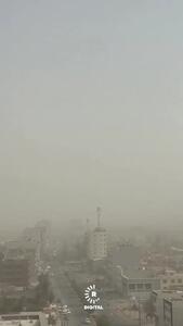 ببینید؛ طوفان شدید گرد و غبار در اربیل عراق
