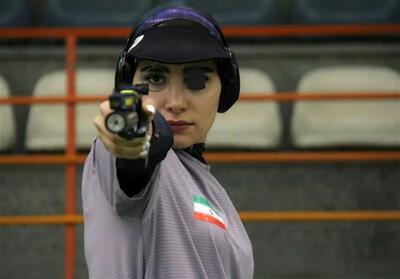 هانیه رستمیان در رده چهارم تپانچه ۲۵ متر جهان ایستاد