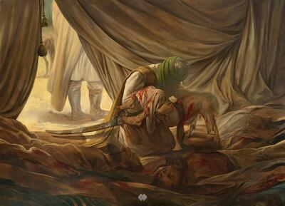 رونمایی از تابلو جدید حسن روح‌الامین