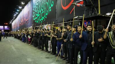 تصاویری از عزاداری شاه حسین گویان در اهر + فیلم