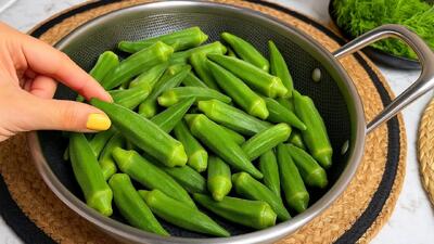 با یه مشت بامیه!!! باورت نمیشه این ترکیب ساده آخرش چی در اومد با این غذا همه رو شگفت کن