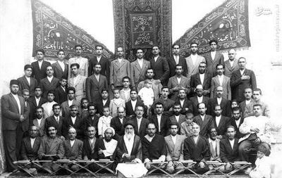 تصویری تاریخی از هیات پدر جلال آل احمد