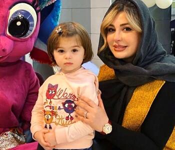 سلفی دوست‌داشتنی مادر و دختری نیوشا ضیغمی و لنا خانوم کوچولو + عکس