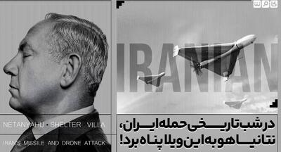 در شب تاریخی حمله ایران به اسرائیل، نتانیاهو کجا بود؟+ فیلم