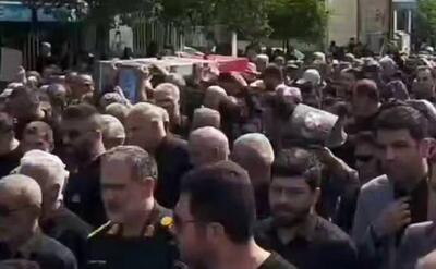 فیلم/ مراسم تشییع پیکر شهید  قربان زاده  در مازندران