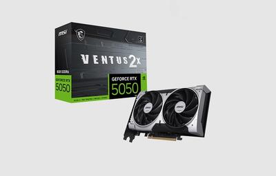 کارت گرافیک MSI RTX 5050 VENTUS 2X با قابلیت Zero Frozr معرفی شد