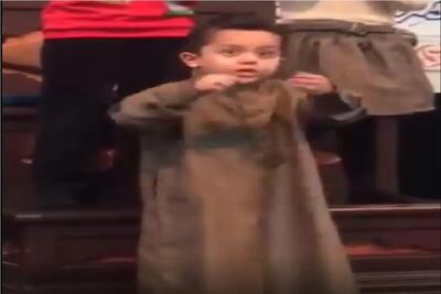 آواز پرهیاهو؛ پسربچه بردن مولودی رو صدا اکت میاد غش میری براش فسقلیو