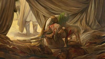 «امانت» جدیدترین نقاشی عاشورایی حسن روح‌الامین
