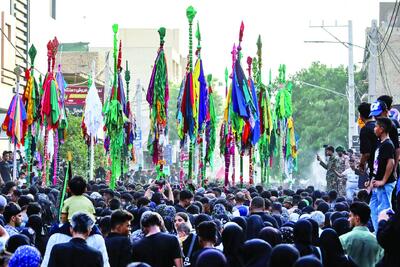 آیین ۴۰۰ساله «علم‌گردانی» در میناب