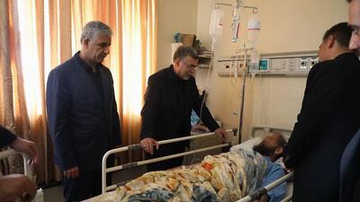 عیادت ظفرقندی از مجروحان تجاوزات اخیر رژیم صهیونیستی در قم