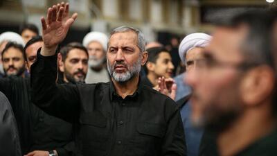 تصویری از فرمانده جدید هوافضای سپاه در مراسم حسینیه امام خمینی(ره)