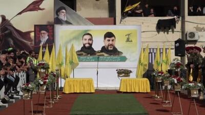 تشییع پیکر محافظ سید حسن نصرالله در بیروت